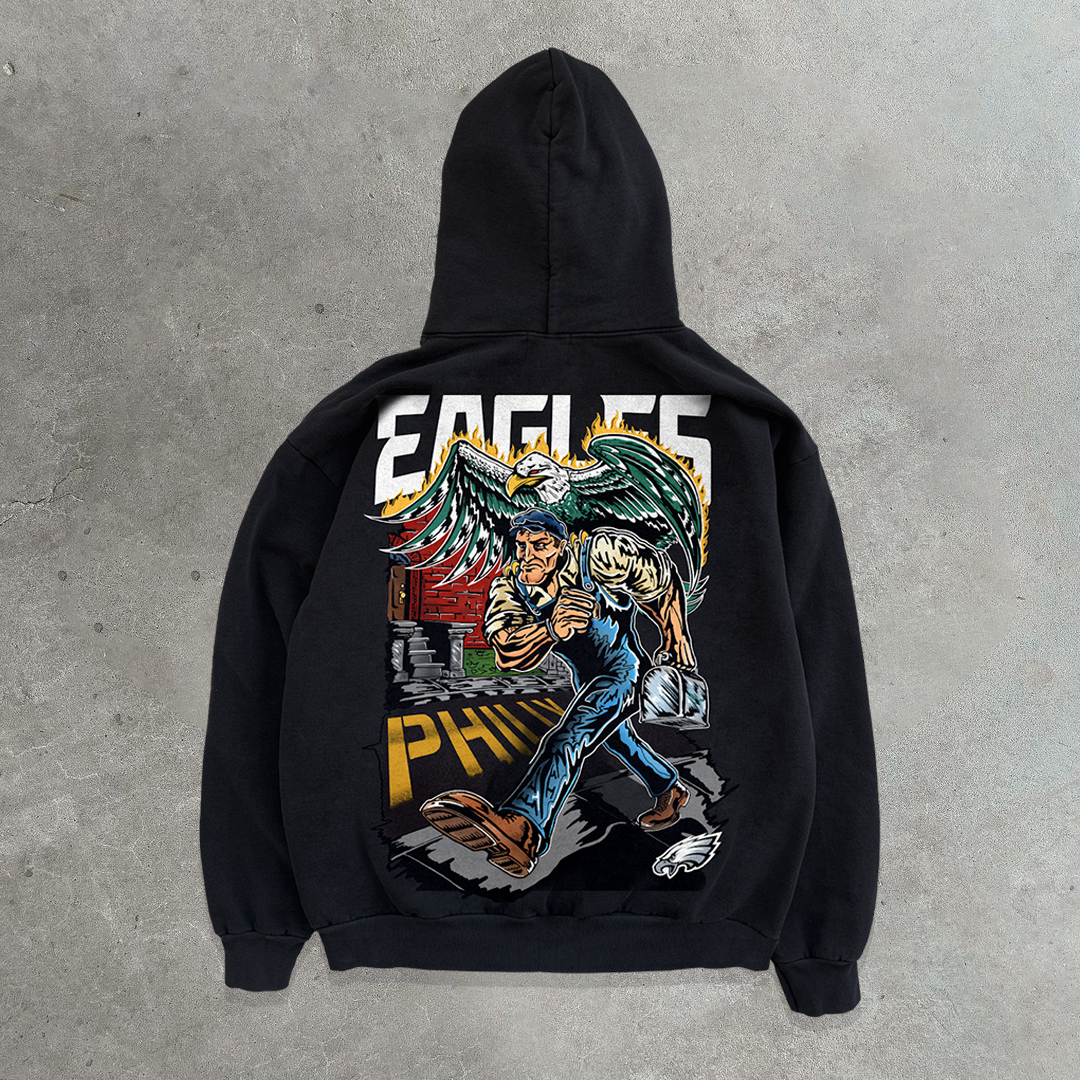 Eagles football print sweatshirt