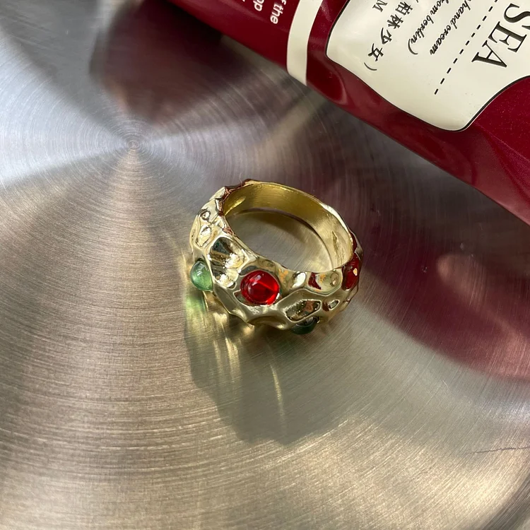 Vintage Colored Gemstones Ring KERENTILA