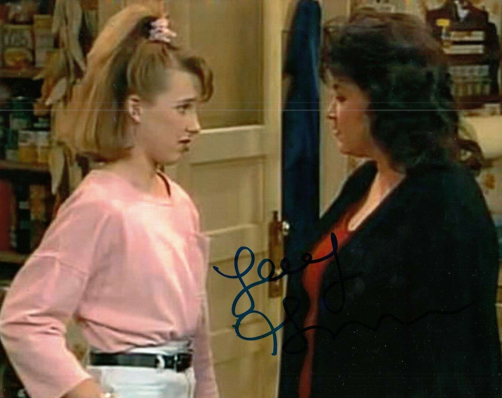 ALICIA GORANSON signed (ROSEANNE) TV Show 8X10 Photo Poster painting *Becky Conner* W/COA #2