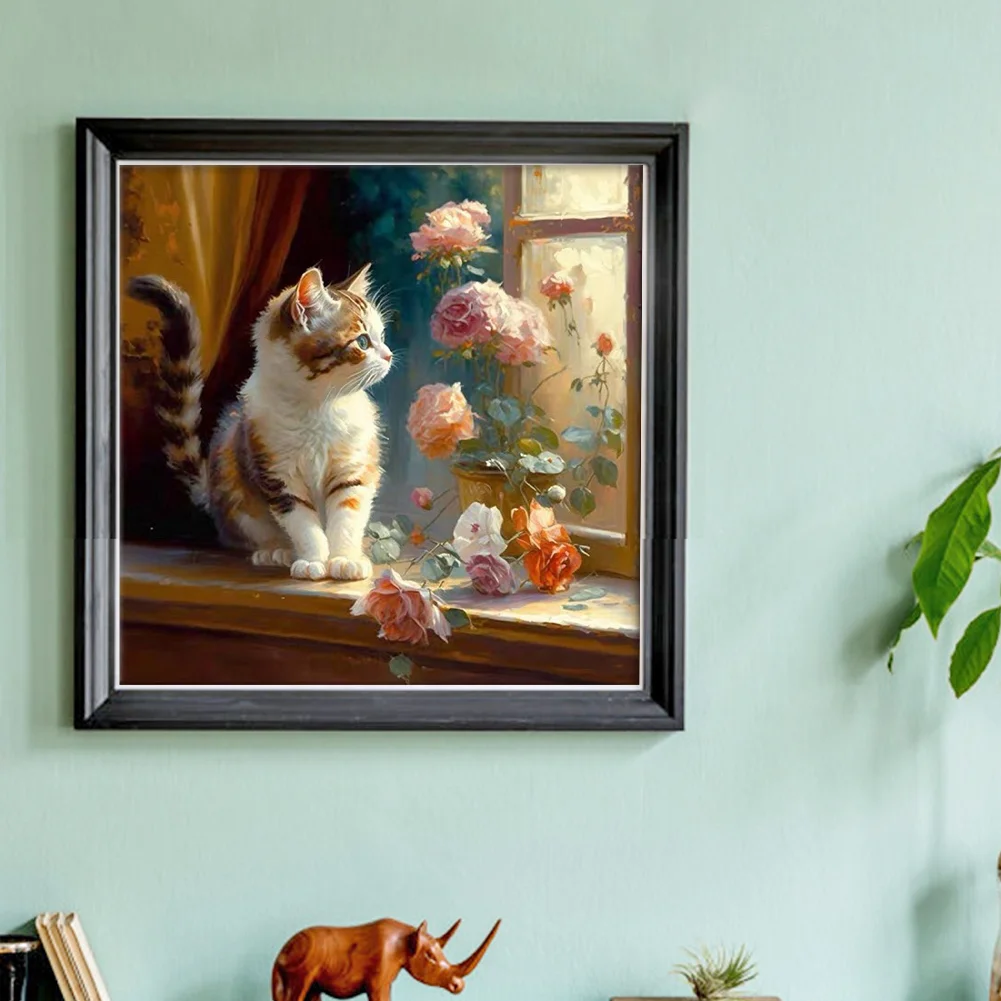 11CT Full Stamped Cross Stitch - Xmas(Canvas|50*50CM) - Eco-Friendly Cotton Thread