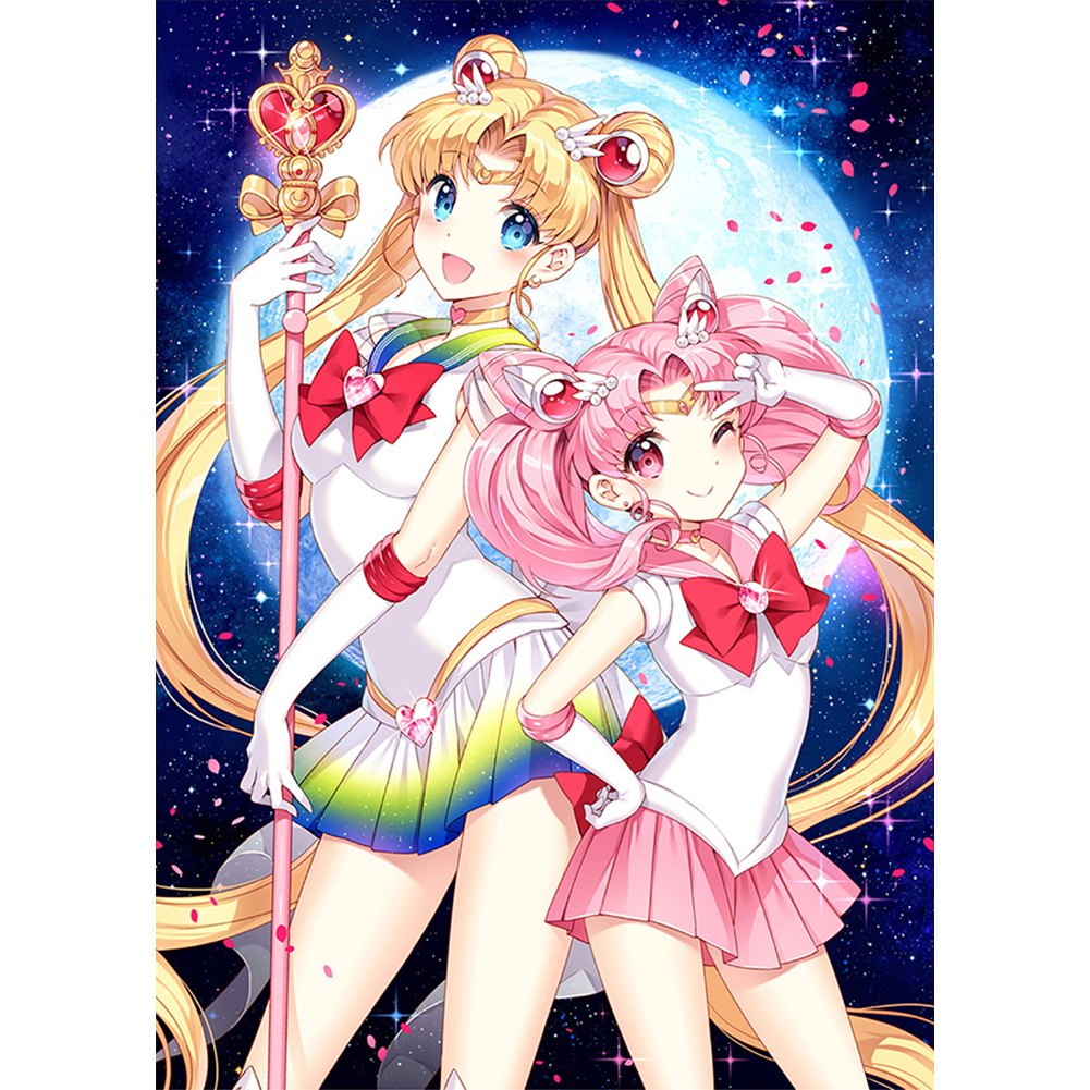 

Anime Sailor Moon - 11CT Stamped Cross Stitch, 60*75cm, 501 Original