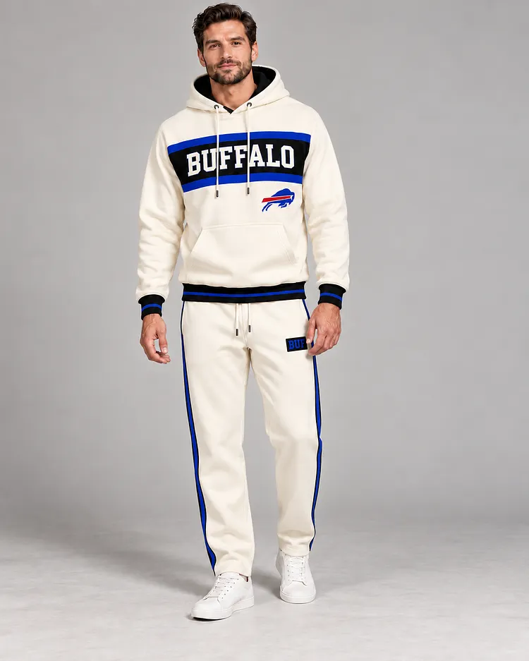 Buffalo Bills Men's Hoodie And Pants Set - Design 2