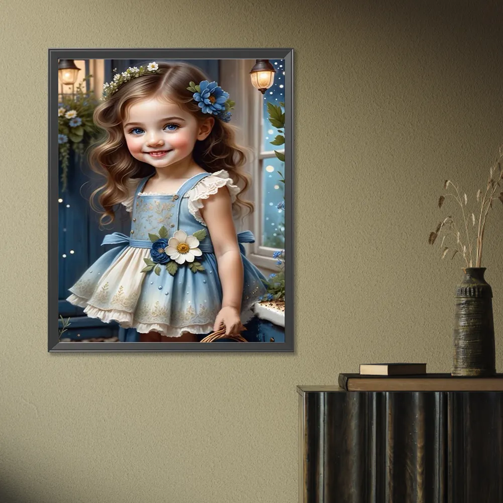 Full Round Diamond Painting 40*50cm - Sweet Girl