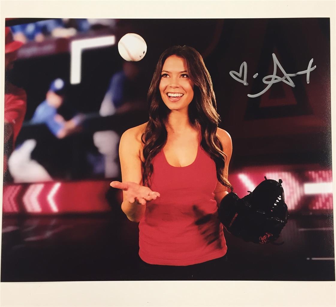 LA Kings & Angels TV Host ALEX CURRY Autograph Signed 8x10 Photo Poster painting #6 w/ Proof Pic