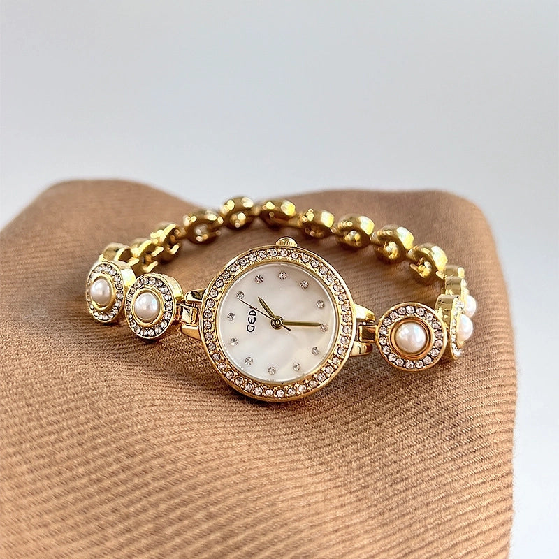 Sweet Solid Color Jewelry Buckle Quartz Watch Women’s Watches