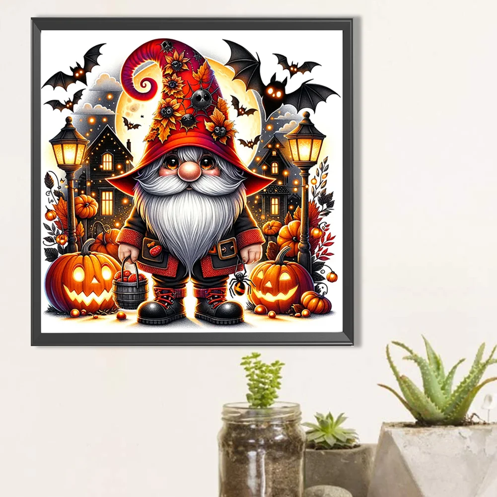 Partial AB Diamond Painting - Full Round Drill - Halloween Goblin(Canvas|45*45cm)