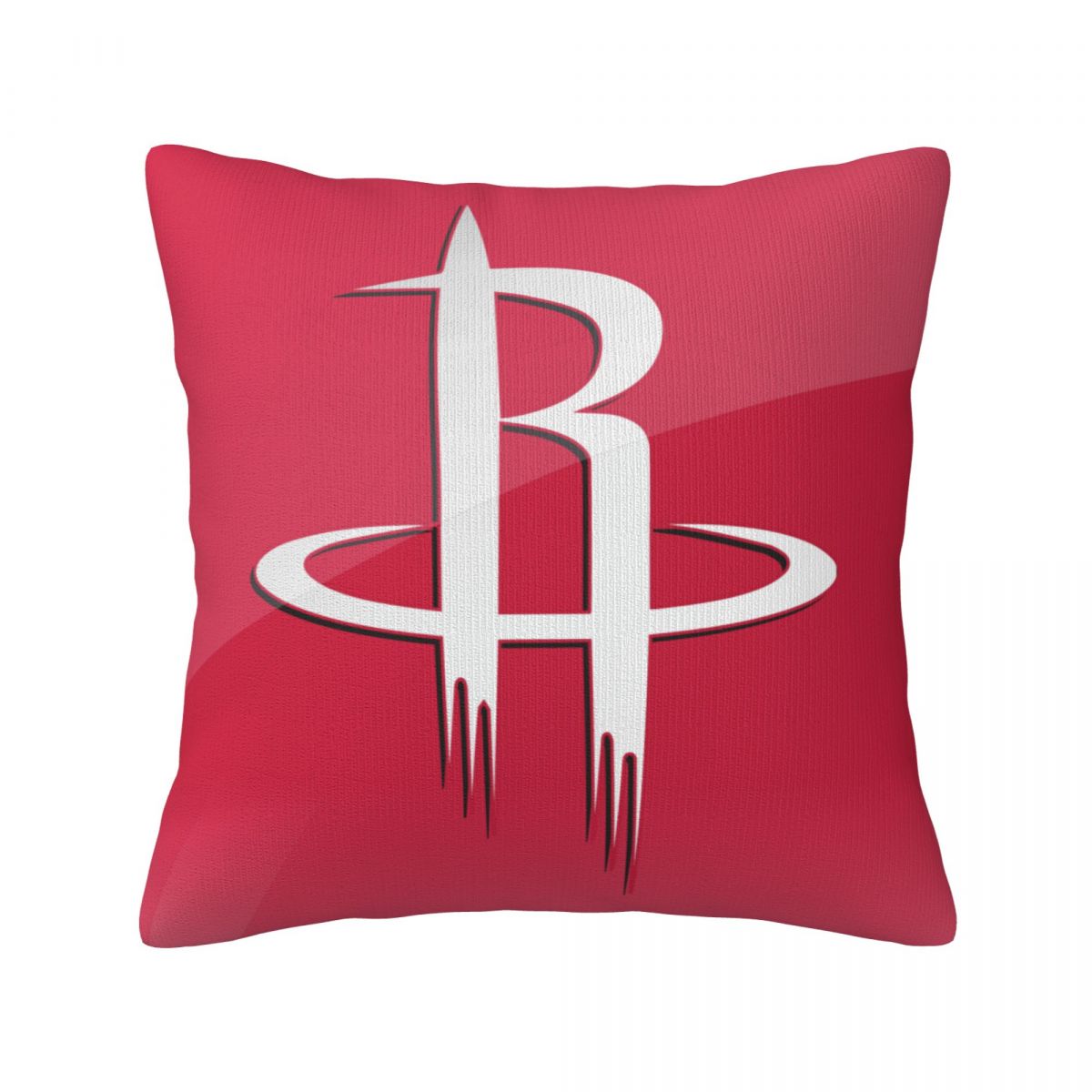 Houston Rockets Logo Red Decorative Throw Pillow