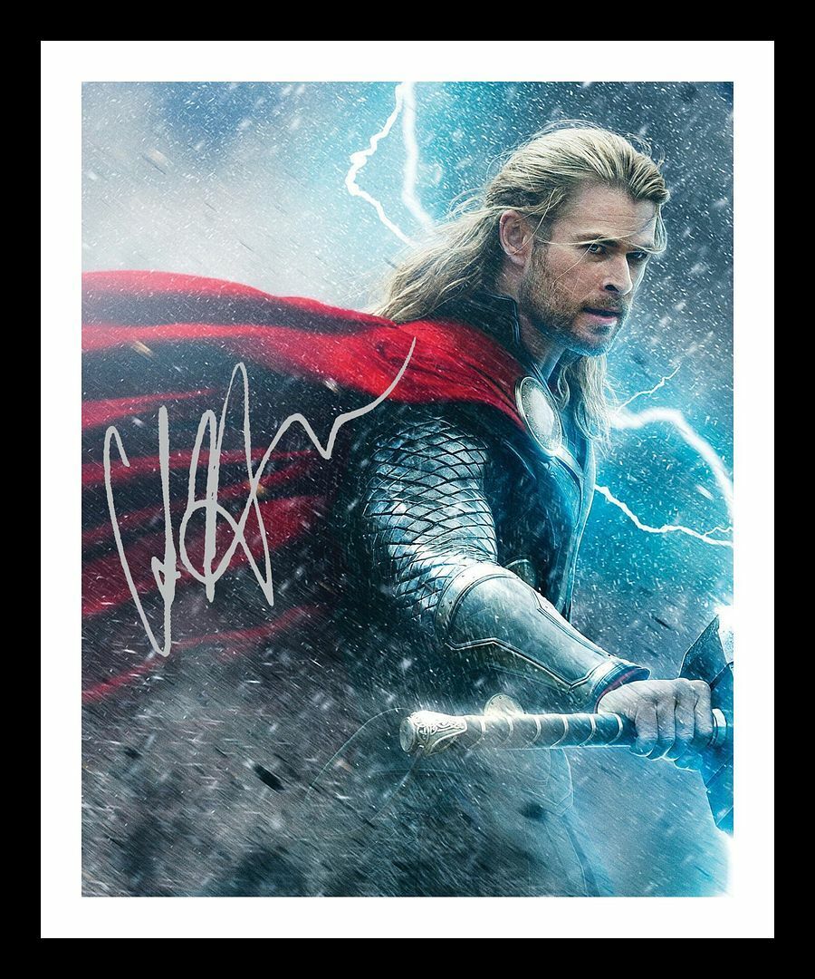 Chris Hemsworth - Thor - The Avengers Autograph Signed & Framed Photo Poster painting