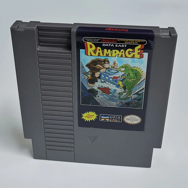 Rampage For Nintendo NES - 8 Bit Game Cartridge