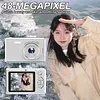Compact Digital Camera with Fill Light (TF Card Not Included) HD Anti-Shake Student Camera Multiple Modes Portable Mini HD Video Camera Gift for Kids Teens and Starters