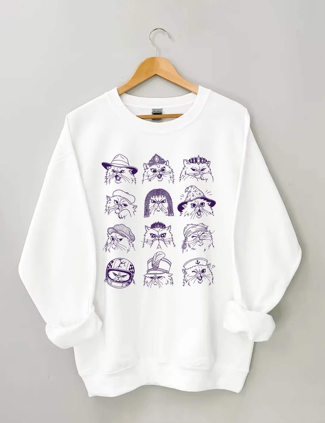 Feline Characters Sweatshirt