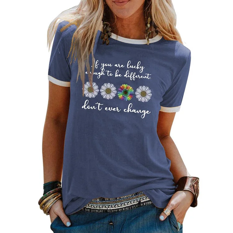 If you are lucky T-shirt Tee - #541348-Annaletters