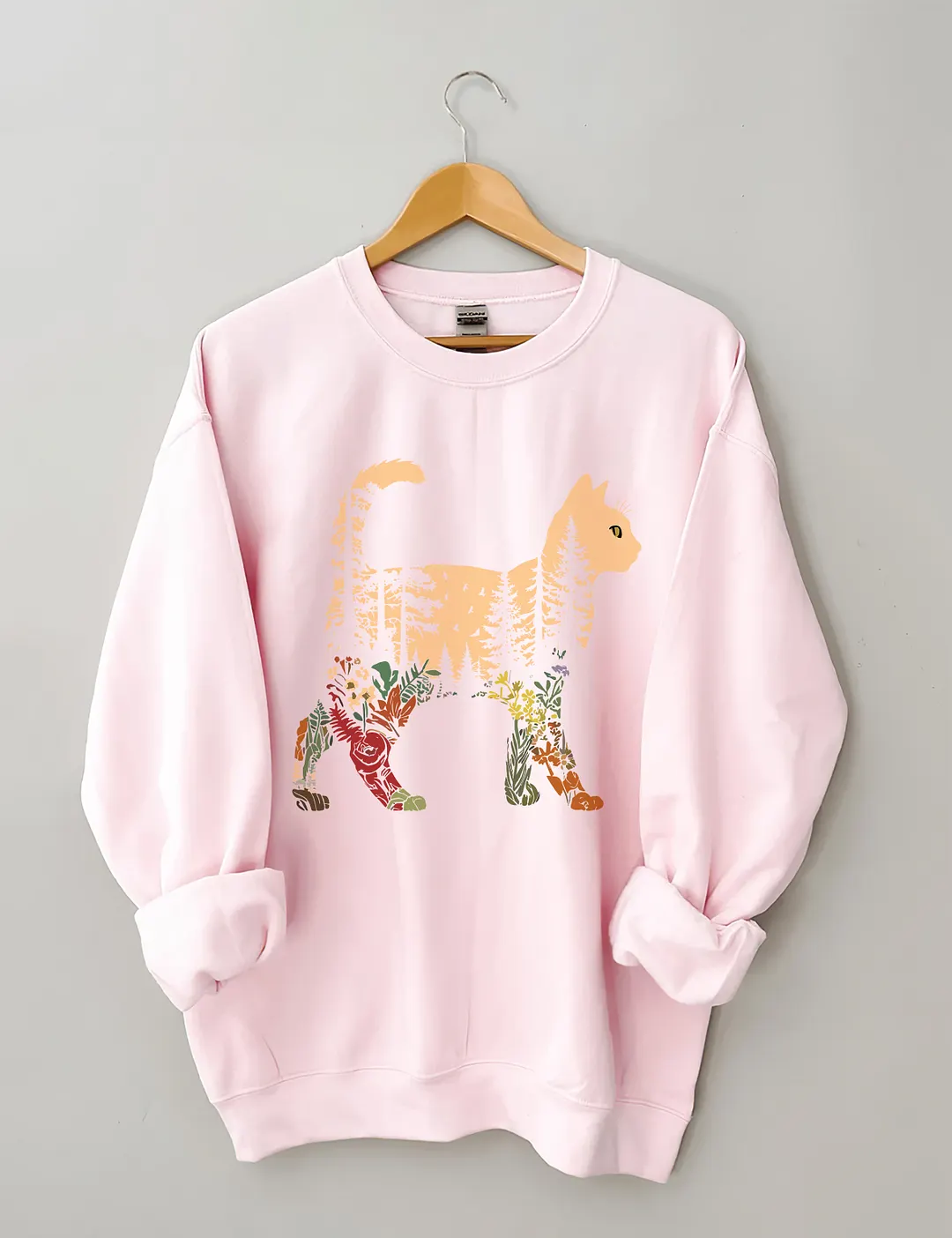 Boho Cat Plants Sweatshirt
