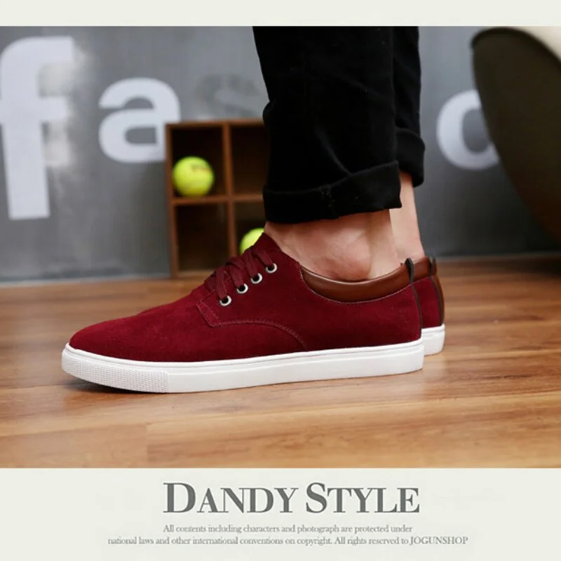 Faux Suede Chaussures Pour Hommes мужская обувь Casual Comfortable кроссовки мужские Men Shoes Mens Sneakers  أحذية الرجال KR642