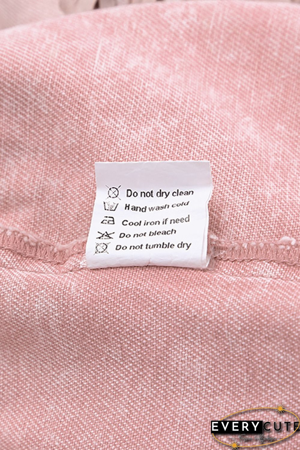 Pink Distressed Fringed Cropped Denim Jacket