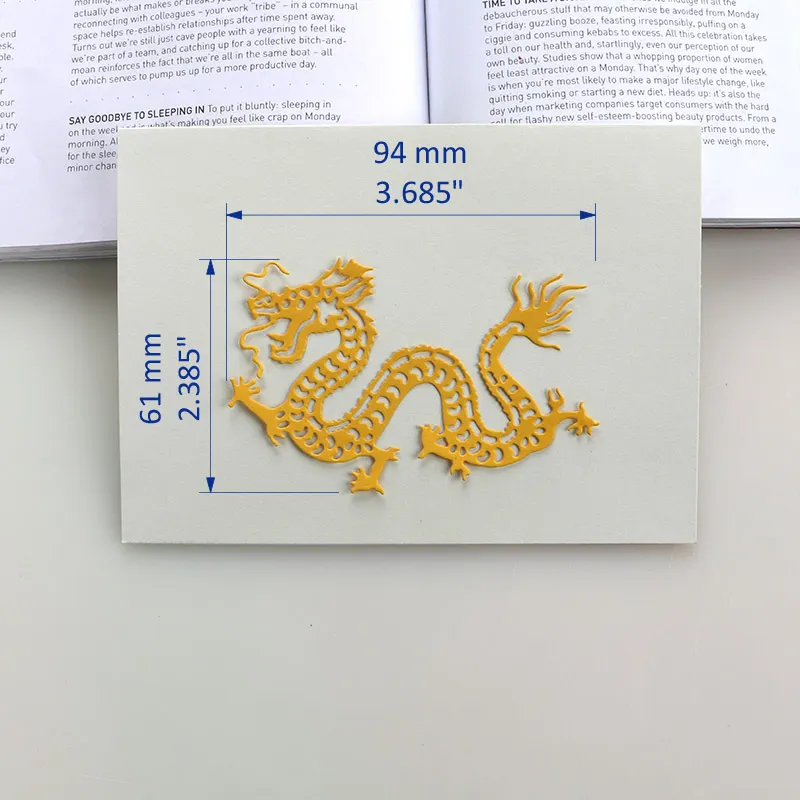Nigikala METAL CUTTING DIES 2023 Chinese dragon stencil for DIY ...