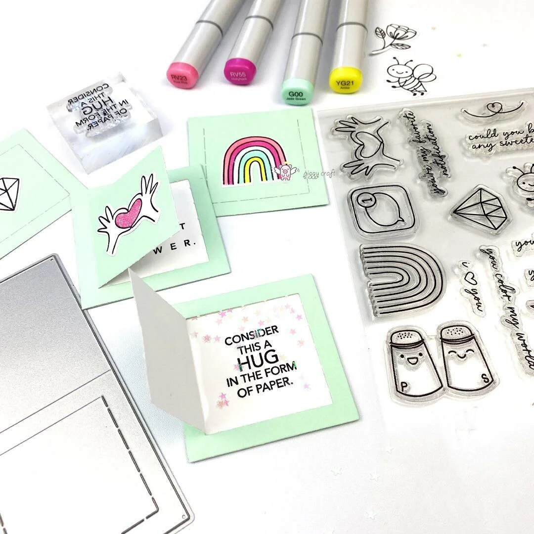 Piggy Craft metal cutting dies cut die mold Mini note decoration Scrapbook paper craft knife mould blade punch stencils dies