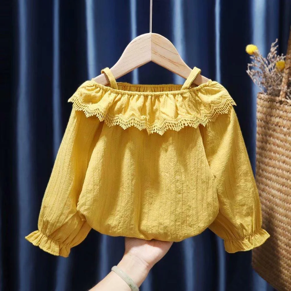 2pcs Dess Sets Dess And T Shirt Cotton Denim Baby Girls Dress Long Sleeve Child Clothing