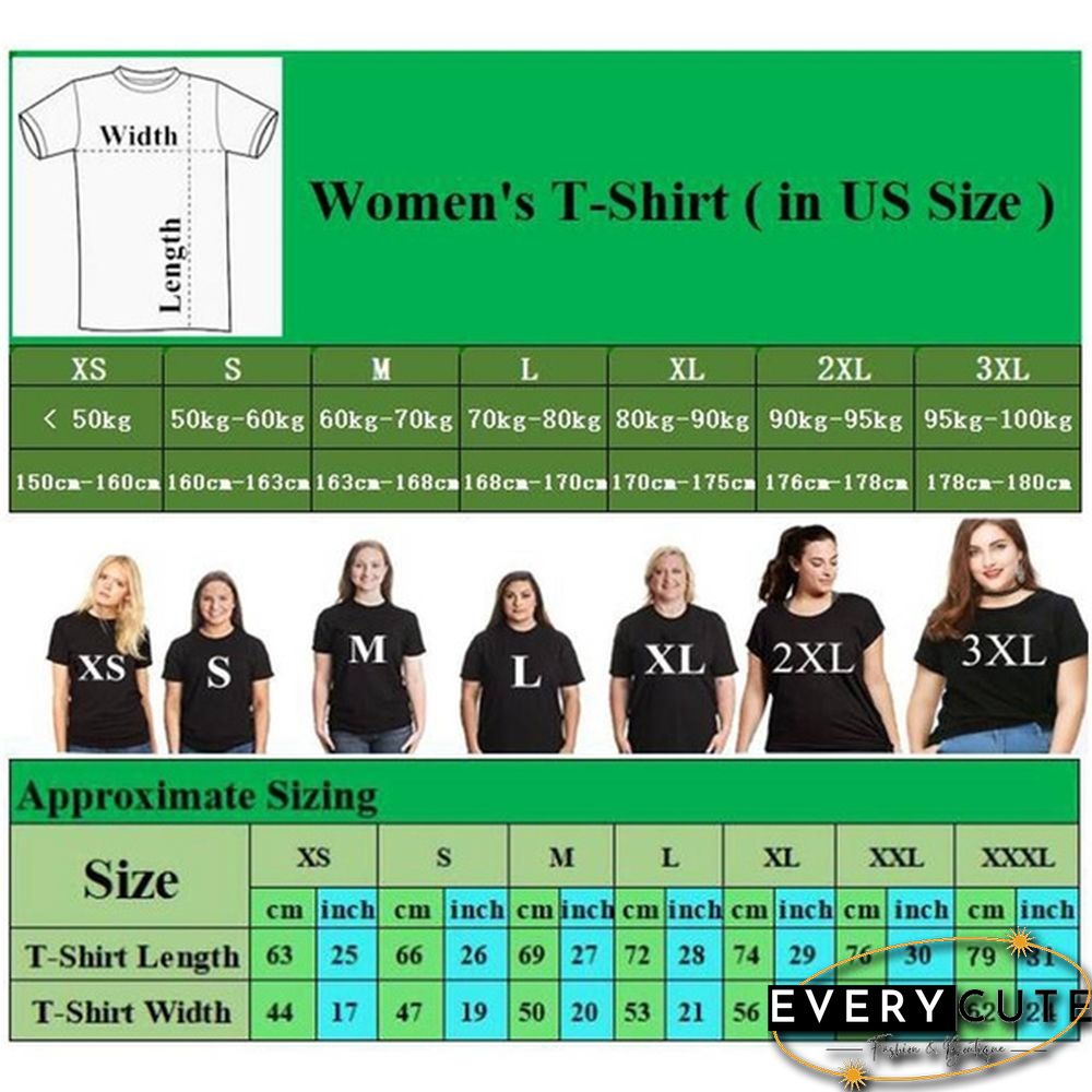 Cute Tees for Women/Girls, Short Sleeve Shirts Fit for Casual Wear