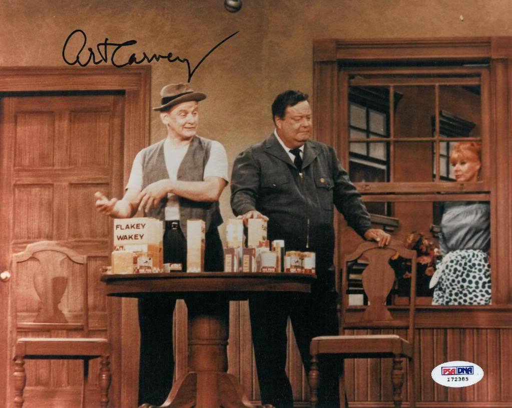 Art Carney Signed Authentic Autographed 8x10 Photo Poster painting (PSA/DNA) #I72385