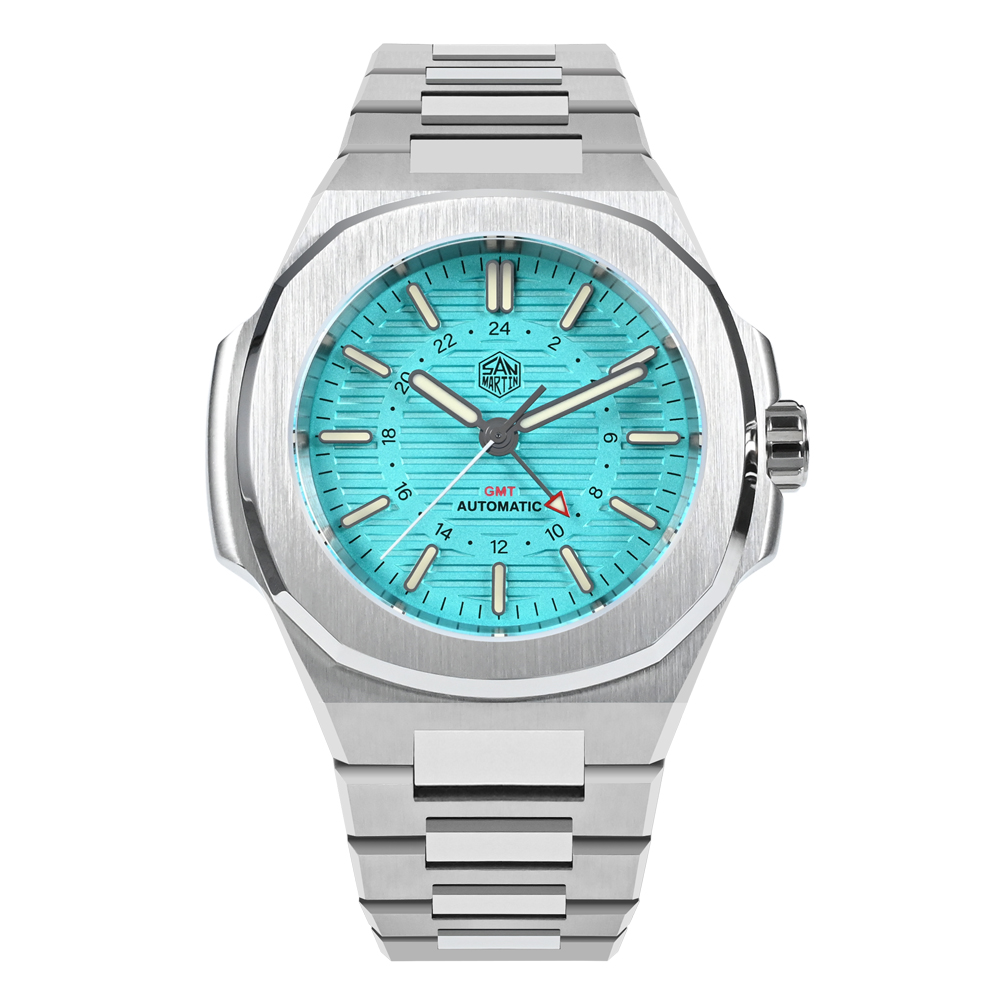 San Martin 43mm GMT Classic Business Luxury Watches SN075  VideoSan Martin Watch San Martin Watch Authorized StoreSan Martin Watches
