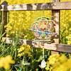 2pcs DIY Diamond Painting Butterfly Wind Chimes Crystal Window Suncatcher Craft Set Birthday Gifts Home Garden Decor