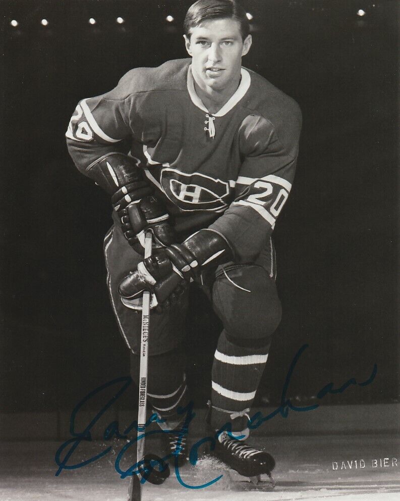 VINTAGE GARRY MONAHAN SIGNED MONTREAL CANADIENS 8x10 Photo Poster painting #2 Autograph PROOF!