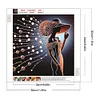 Elegante Dame - speziell geformte Diamond Painting - 30*30cm