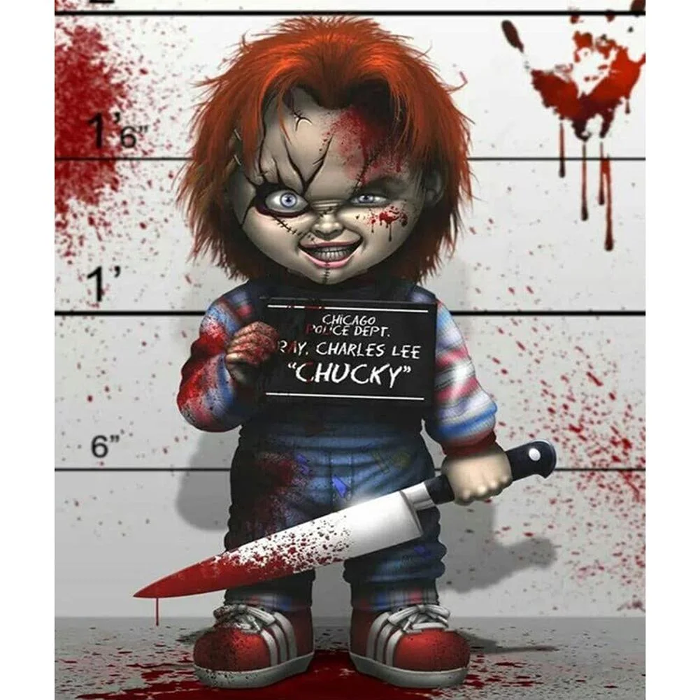 Full Round Diamond Painting - Scary Chucky(30*40cm)