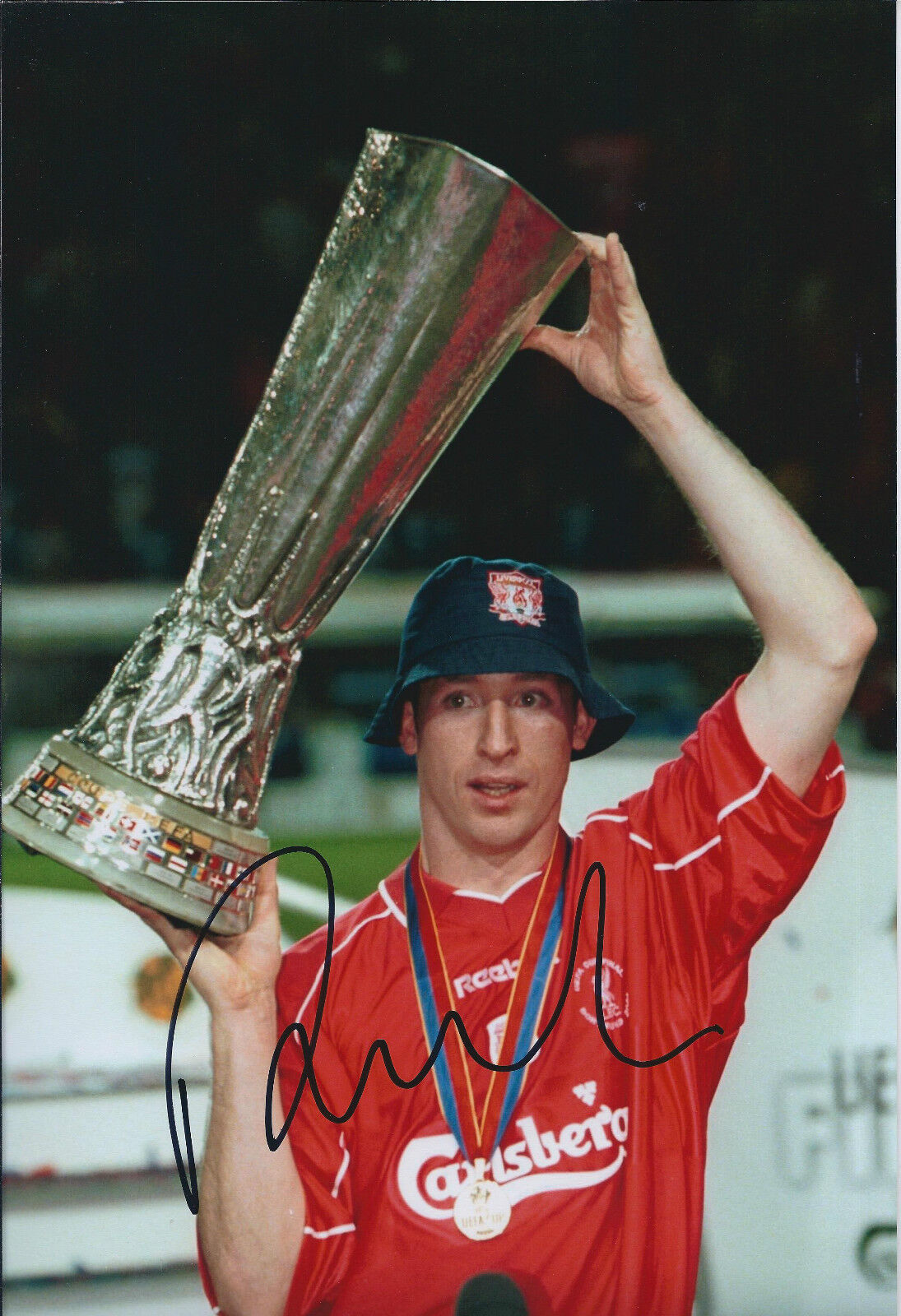 Robbie FOWLER Signed Autograph RARE Photo Poster painting AFTAL COA Liverpool UEFA Cup Winner