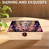 5D DIY Diamond Painting Handmade Wood Storage Box Crystal Storage Case (Owl)
