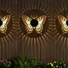 Solar Mandalas Lights Outdoor Waterproof Solar Mandalas Fence Lights Warm White Back Porch Decor for Patio Front Door Yard Deck Stair