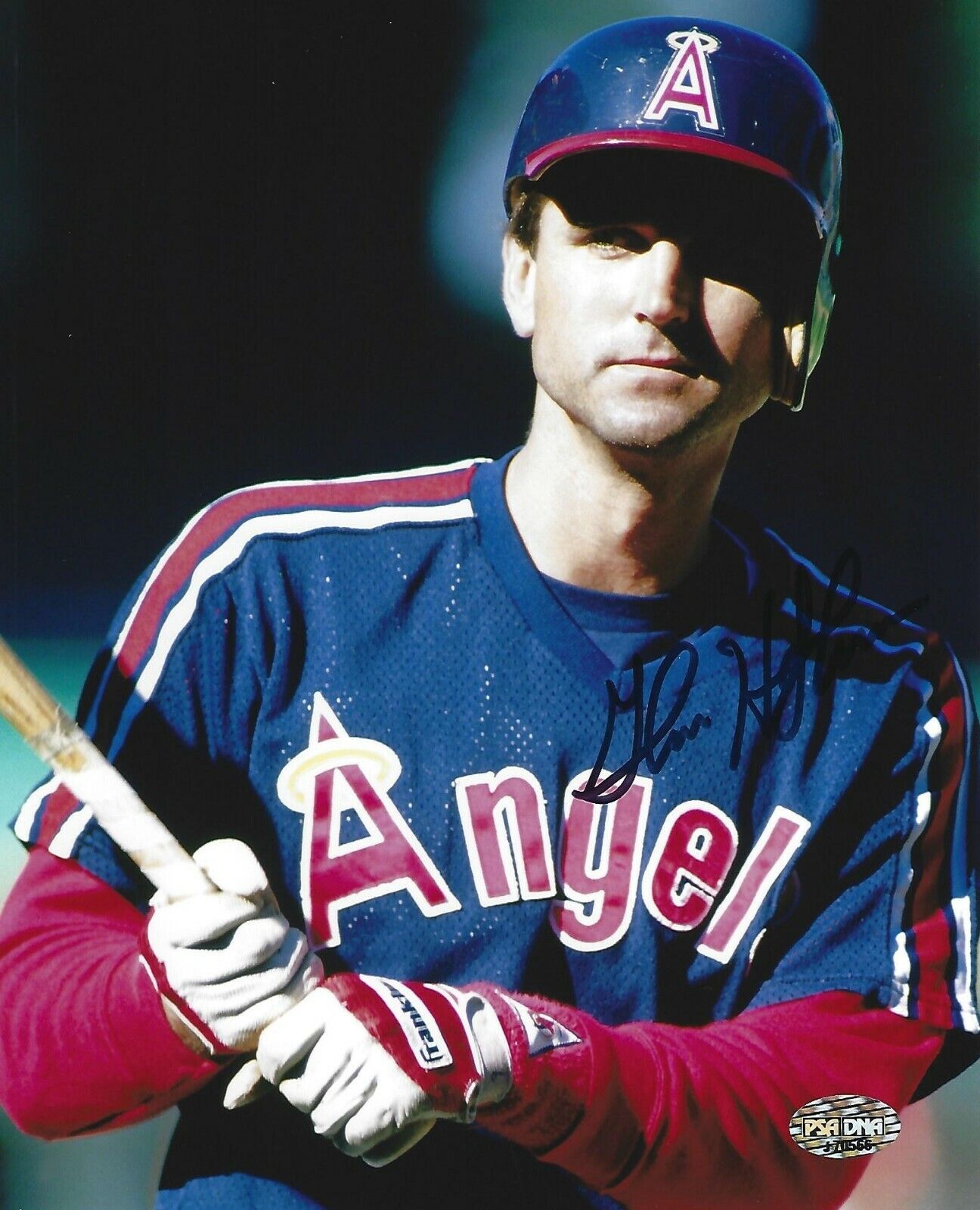 Glenn Hoffman Signed 8x10 Photo Poster painting PSA/DNA COA 89 Angels Baseball Picture Autograph