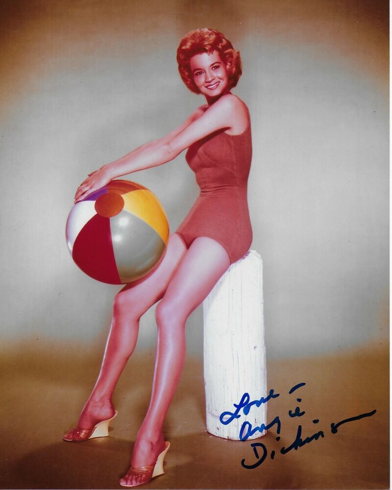 Angie Dickinson Original Autographed 8X10 Photo Poster painting #59