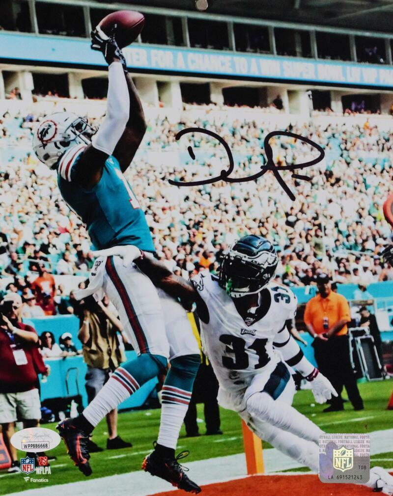 DeVante Parker Autographed Miami Dolphins 8x10 TD Catch Photo Poster painting- JSA W Auth *Black