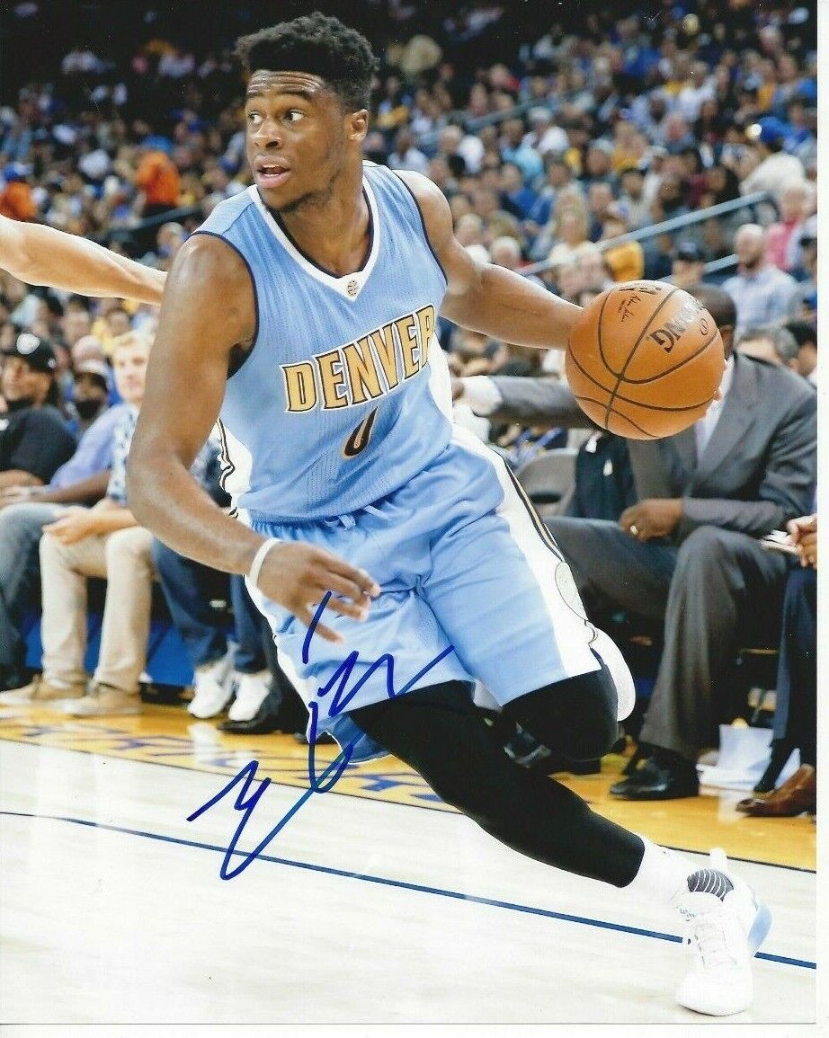 Emmanuel Mudiay autographed 8x10 Denver NuggetsC565