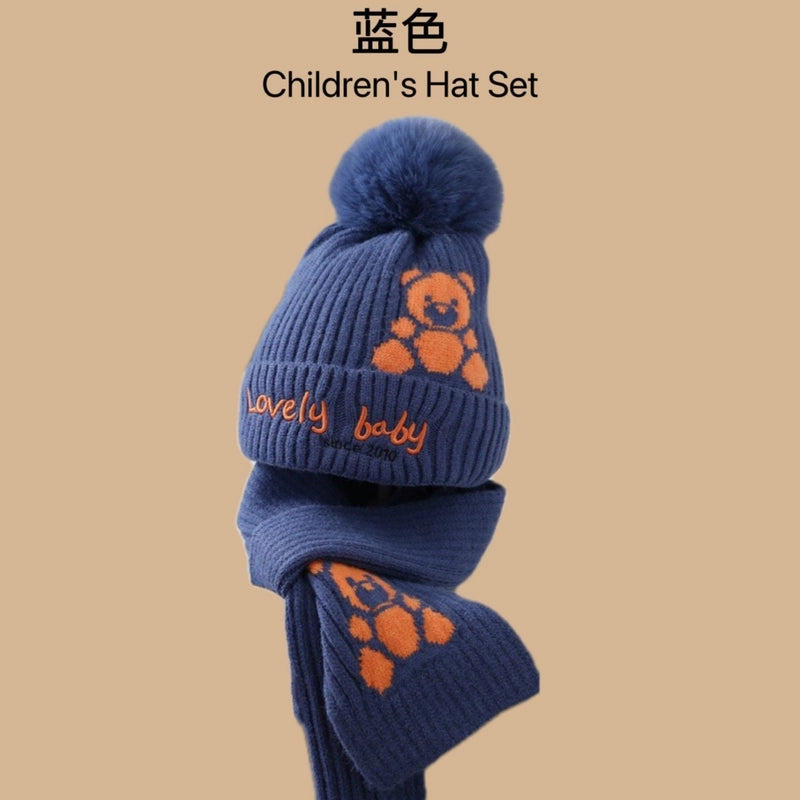 Kid’S Casual Vintage Style Letter Printing (Printing) Wool Cap