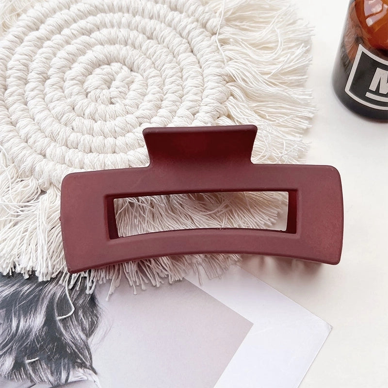 Women’s IG Style Solid Color Plastic Hair Claws