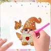 (US Local)6Pcs Butterfly Gnome Diamond Painting Fridge Magnet DIY Diamond Fridge Stickers