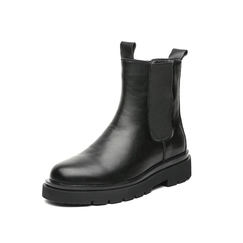 Colourp Colourp Size Autumn And Winter Martens 45 Men's Korean Chelsea Men's Boots 46 British Wind And Velvet High Top Shoes 6032-L