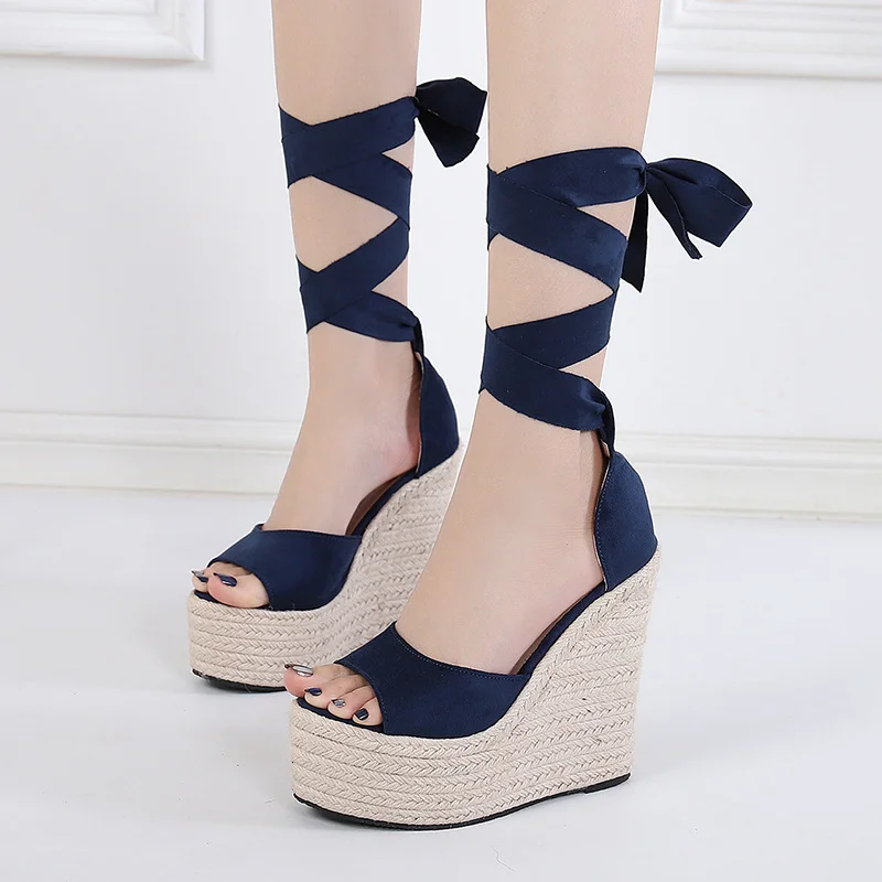 Wongn Wongn New Fashion High Heel Women's Shoes With Ankle Rope 16 Cm Sandals