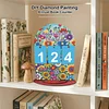 DIY Wooden Annual Reading Count Ornament  Year's Reading Tracker Desk Kit Track up to 999 Books, Comes with a Base