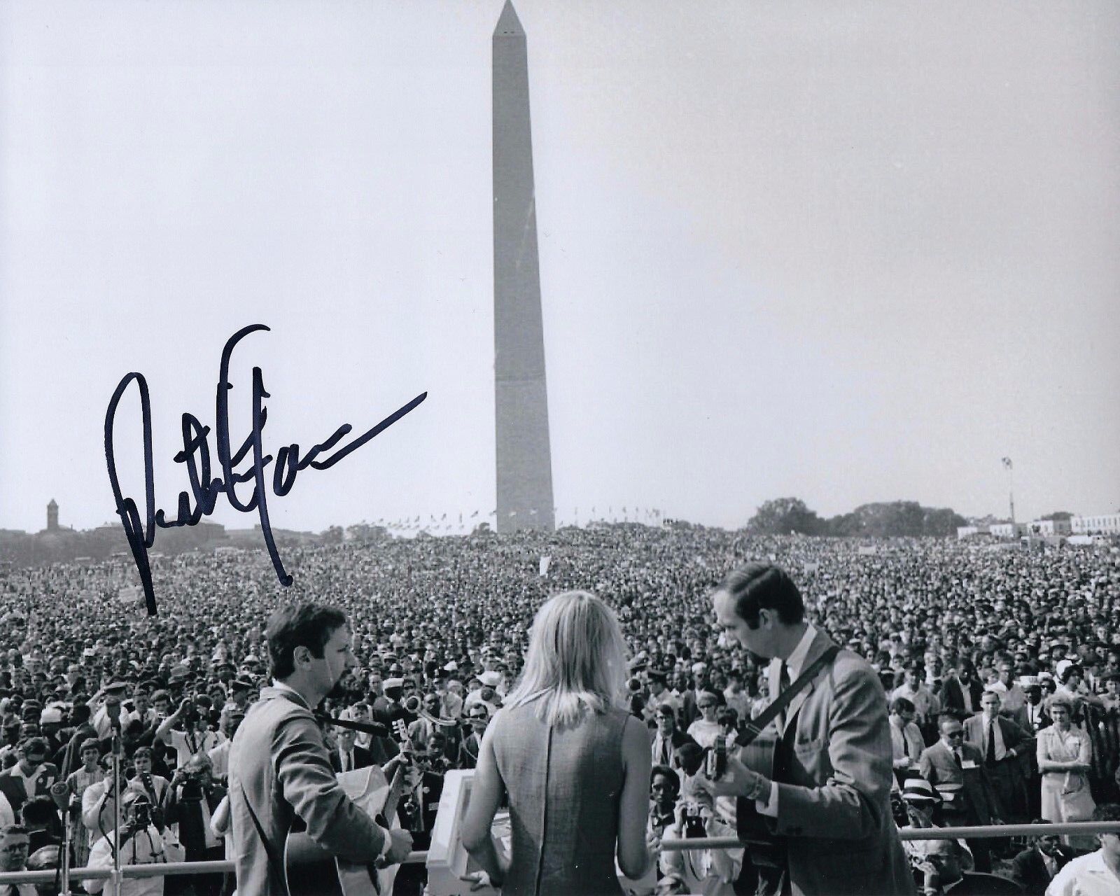 GFA Peter, Paul and Mary * PETER YARROW * Signed 8x10 Photo Poster painting PROOF AD5 COA