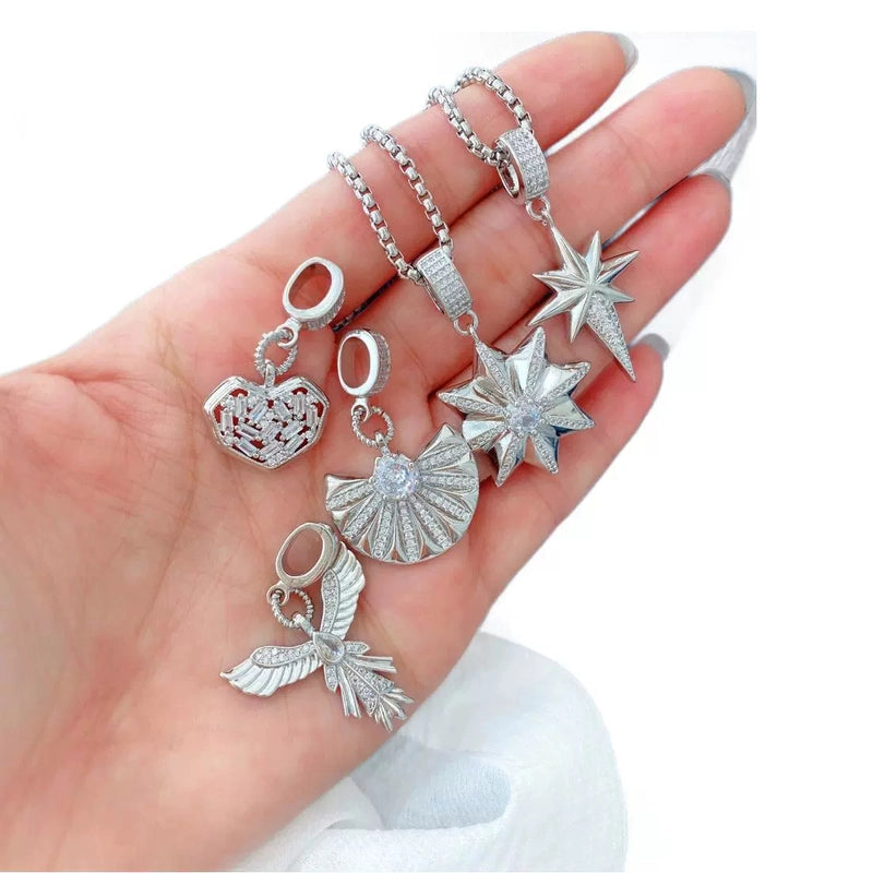 1 Piece Copper Geometric Pendant Chain