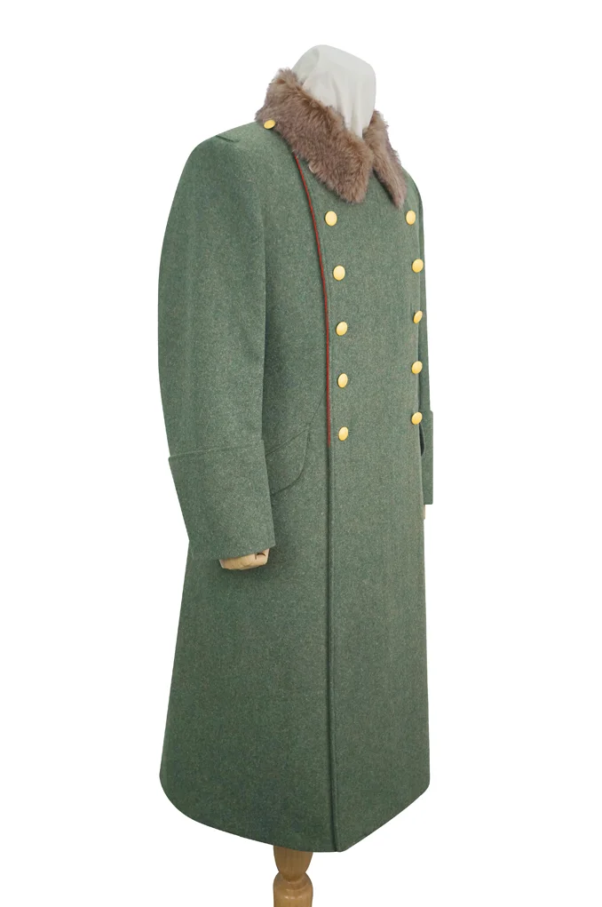   Wehrmacht German General Fur Collar Wool Greatcoat German-Uniform