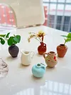 8pcs Cute Ceramic Vase Refrigerator Magnets Fridge Magnets Refrigerator Stickers