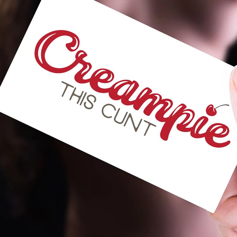 Gingf Creampie This Cunt- Fetish Fake Adult Temporary Tattoo  for BDSM, Cuckold, Hotwife & Sexy Naughty Hobbies