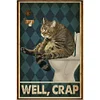 Retro Poster - 11CT Stamped Cross Stitch