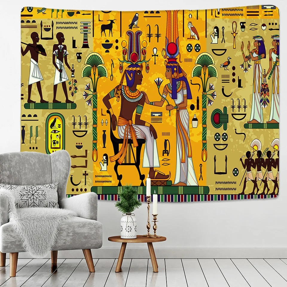 Ancient Egyptian Egypt Tapestry Wall Hanging Home Dorm Decor Bedspread Throw Art Home Decor