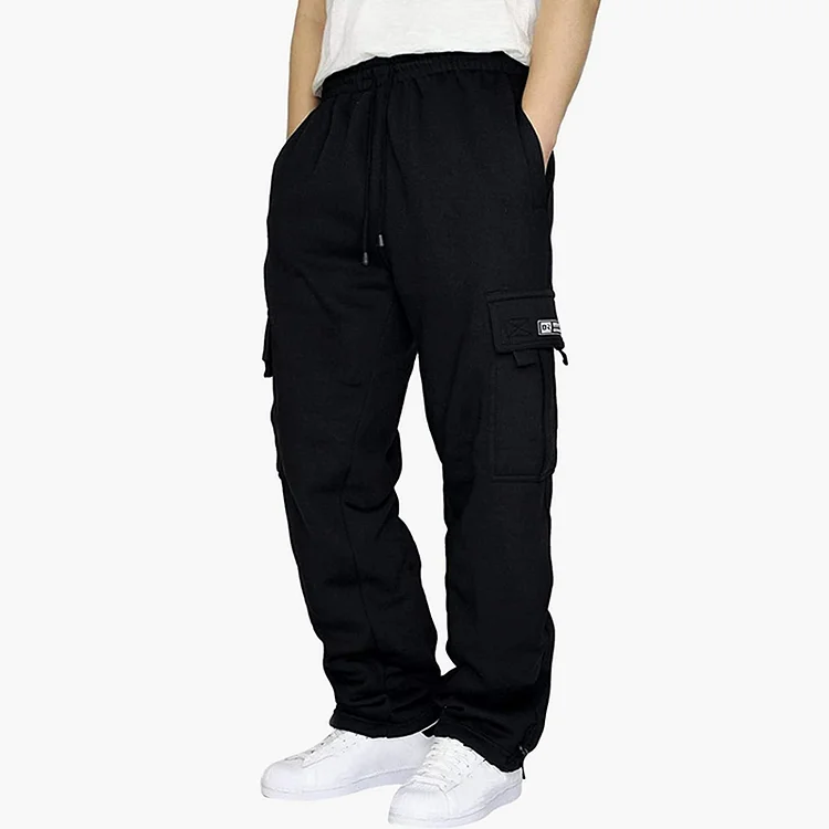 BrosWear Men's Multi Pocket Work Casual Sports Pants